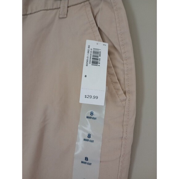 NWT Old Navy Bootcut Khaki Pants Pockets Size 8 - Picture 4 of 8